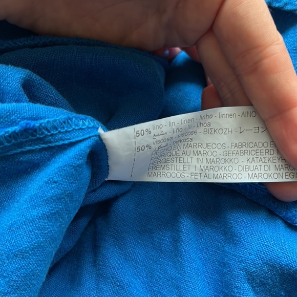 ZARA Linen Blend Mini Dress - Picture 8 of 14